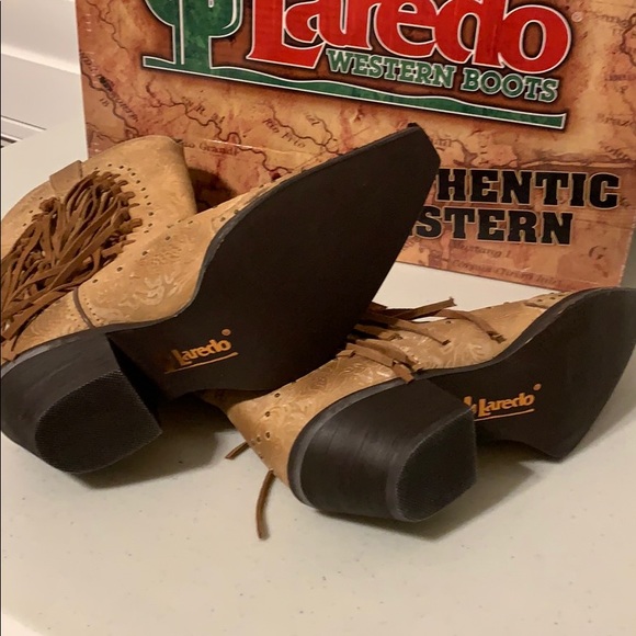 Laredo Western Cowgirl Boots 8M NWOT with Fringe - Picture 10 of 16